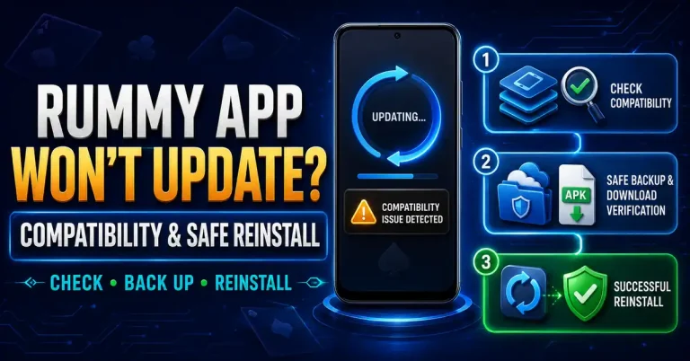 Rummy App Won’t Update? Compatibility & Safe Reinstall