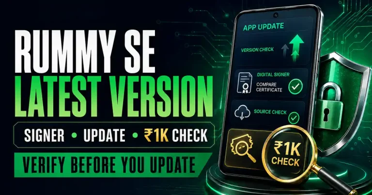Rummy SE Latest Version: Signer, Update & ₹1K Check